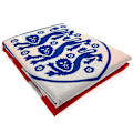 Miniatyrbild 2 av 2: England FA Born To Play Crest Påslakan Set Enkelsäng Vit/Mörk White/Dark Blue/Red Single