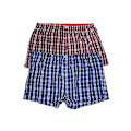 Miniatyrbild 2 av 2: Duke Herr D555 Rutig Vävd Kingsize Boxer Shorts (2-pack) 8XL Navy Blue/Red 8XL