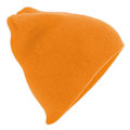 Miniatyrbild 2 av 2: Beechfield Plain Basic Knitted Winter Beanie Hat One Size Fluor Fluorescent Orange One Size