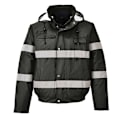 Miniatyrbild 1 av 2: Portwest Iona Lite Reflexivt Bomberjacka för arbete XL Svart Black XL
