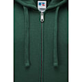 Miniatyrbild 3 av 4: Russell Herr Authentic Full Zip Hooded Sweatshirt / Hoodie M Bo Bottle Green M