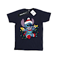 Miniatyrbild 1 av 3: Disney Dam/Kvinnor Lilo Och Stitch Julbelysning Bomull Bo Navy Blue L