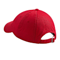 Miniatyrbild 3 av 3: Beechfield Unisex Lågprofilerad Tung Bomullsborrkeps / Huvudbonad Classic Red One Size