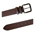 Miniatyrbild 2 av 3: Duke Herr D555 Archie Antik Look Limmat Läder Spänne Midja Brown 38