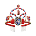 Miniatyrbild 1 av 2: Snövit Flickor Pärlförsedd Tiara One Size Flerfärgad Multicoloured One Size