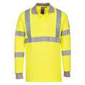 Miniatyrbild 1 av 2: Portwest herr Hi-Vis flamskyddad antistatisk långärmad P Yellow 4XL