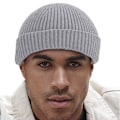 Miniatyrbild 3 av 3: Beechfield Engineered Knit Ribbed Beanie One Size Light Grey Light Grey One Size