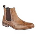 Miniatyrbild 1 av 2: Roamers Herr High Brogue Chelsea Boot 7 UK Tan Tan 7 UK