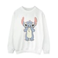 Miniatyrbild 1 av 3: Disney Herr Lilo And Stitch Stor Tryck Sweatshirt 4XL Vit White 4XL