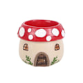 Miniatyrbild 1 av 3: Something Different Resin Svamphus Tealight-hållare En Storlek Red/White/Beige One Size