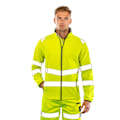 Miniatyrbild 3 av 3: Result Unisex Vuxen Dubbelskiktad Återvunnen Mjuk Skaljacka S Fluorescent Yellow S