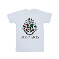 Miniatyrbild 1 av 3: Harry Potter Dam/Kvinnor Hogwarts Crest Bomull Boyfriend T-Sh White M