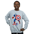 Miniatyrbild 2 av 2: Captain America Boys The First Avenger Sweatshirt 9-11 år Sp Sports Grey/Blue/Red 9-11 Years