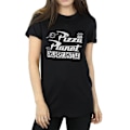 Miniatyrbild 3 av 6: Toy Story Damkläder/Damer Pizza Planet Bomull Logotyp Pojkvän T-Sh Black S