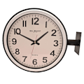Miniatyrbild 1 av 2: Wm Widdop Dubbelsidig Stationsväggklocka 42cm One Size Vit White One Size