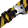 Miniatyrbild 2 av 2: Off White Meteor Tuc Randigt Bälte Herr En Storlek Gul/Svart Yellow/Black One Size
