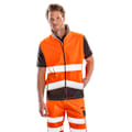 Miniatyrbild 3 av 3: SAFE-GUARD by Result Unisex Vuxen Softshell Tryckbar Väst XXL Fluorescent Orange/Black XXL