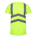 Miniatyrbild 2 av 4: Regatta Pro High-Vis T-shirt med korta ärmar för män, 3XL, gul/marinblå Yellow/Navy 3XL