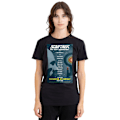 Miniatyrbild 4 av 5: Star Trek Unisex Vuxen The Next Generation Säsong 1 Avsnitt 1 T-shirt Black L