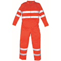 Miniatyrbild 2 av 3: Yoko Hi-Vis Polycotton Overall / Herrarbetskläder 2XL Hi Vis Oran Hi Vis Orange 2XL