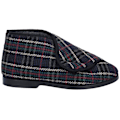 Miniatyrbild 3 av 4: GBS William Great British Touch Fastening Bootee / Herr Slipper Check 10 UK