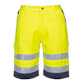 Miniatyrbild 1 av 2: Portwest herr Polycotton Hi-Vis lätta shorts XL R gul/ Yellow/Navy XL R