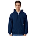 Miniatyrbild 1 av 3: Gildan Softstyle Mellantung Full Zip Hoodie för Män 4XL Navy Navy 4XL
