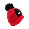 Miniatyrbild 3 av 4: Deadpool Face Pom Pom Beanie One Size Röd/Svart Red/Black One Size