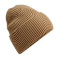 Miniatyrbild 1 av 3: Beechfield Unisex Vuxen Cuffed Oversized Beanie One Size Biscui Biscuit Beige One Size
