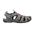 Miniatyrbild 2 av 4: PDQ herr toggle & touch fäste syntetisk nubuck trail sandal Grey/Red 7 UK