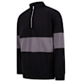 Miniatyrbild 4 av 4: Front Row Unisex Vuxen Panelad Kvarts Dragkedja Jumper XS Svart/Kol Black/Charcoal XS