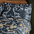 Miniatyrbild 4 av 6: Paoletti Nouvilla Cheetah Påslakan Set Enkelsäng Blå/Grå/Gul Blue/Grey/Yellow Single