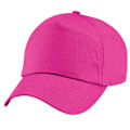 Miniatyrbild 1 av 3: Beechfield Plain Unisex Junior Original 5 Panel Baseball Cap On Fuchsia One Size