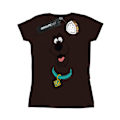 Miniatyrbild 1 av 3: Scooby Doo Dam/Kvinnor Stor Ansikte Bomull T-shirt XL Choklad Chocolate XL