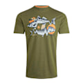 Miniatyrbild 1 av 2: Weird Fish Herr Reflection Grafisk Tryckt Ekologisk T-shirt X Olive Green XXL