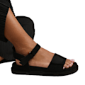 Miniatyrbild 1 av 2: Where's That From Dam/Damer Corfu Mocka Multi Strap Touch F Black 3 UK