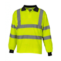 Miniatyrbild 1 av 2: Yoko Dam/Kvinnors Hi-Vis Långärmad Polotröja (2-pack) 5X Hi-Vis Yellow 5XL