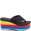 Miniatyrbild 4 av 6: Rocket Dog Dam/Kvinnor Remmar Sandaler 3 UK Svart/Flerfärgad Black/Multicoloured 3 UK