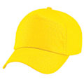 Miniatyrbild 2 av 4: Beechfield Unisex Original 5-Panel Baseballkeps (2-pack) Yellow One Size