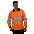 Miniatyrbild 2 av 2: Yoko Dam/Kvinnors Hi-Vis Långärmad Polotröja (2-pack) 6X Hi Vis Orange 6XL