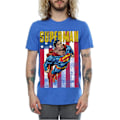 Miniatyrbild 4 av 6: Superman herr Flight bomull T-shirt M Royal Blue Royal Blue M