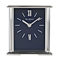 Miniatyrbild 1 av 6: Wm.Widdop Silver Mantel Clock Marinblå Urtavla En Storlek En Färg One Colour One Size