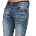 Miniatyrbild 3 av 6: Duck and Cover Herr Tranfold Slim Jeans 34R Färgad Blå Tinted Blue 34R