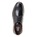 Miniatyrbild 4 av 4: Base London Flight Läder Brogues för män 8 UK Svart Black 8 UK