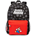 Miniatyrbild 1 av 6: Super Mario All-Over Print Ryggsäck One Size Svart/Röd Black/Red One Size