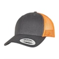 Miniatyrbild 1 av 2: Flexfit Unisex Adult Two Tone Trucker Cap One Size Charcoal Gre Charcoal Grey/Neon Orange One Size