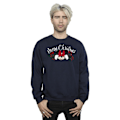 Miniatyrbild 3 av 5: Disney Herr Minnie Mouse Jul Holly Sweatshirt L Marinblå Navy Blue L
