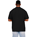 Miniatyrbild 2 av 3: Casual Classics Herr Ringspun Bomull Förlängd Halsringning Lång Överdimensionerad T-shirt Black M