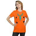Miniatyrbild 2 av 3: The Flintstones Dam/Damer Fred Flintstone Kostym Tryck Bomull Pojkvän T-Shirt M Orange Orange M