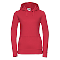 Miniatyrbild 1 av 3: Russell Premium Authentic Hoodie för Kvinnor (3-lagers tyg) M Klassisk Classic Red M